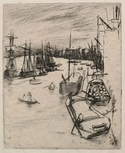 Little Wapping, by James McNeill Whistler