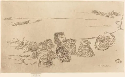 Lobster-Pots, by James McNeill Whistler