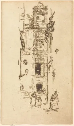 Mairie, Loches, by James McNeill Whistler