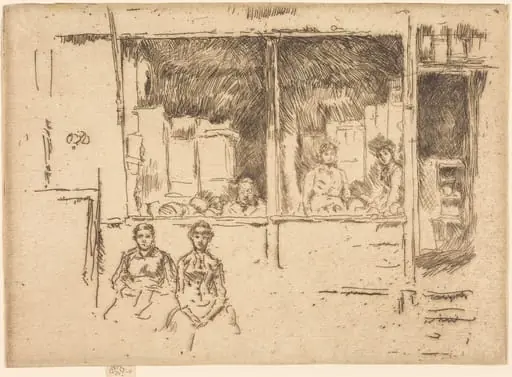 Melon-Shop, Hounsditch, by James McNeill Whistler