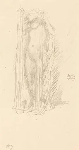 Model Draping, by James McNeill Whistler