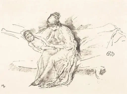 Mother and Child, No. 4, by James McNeill Whistler