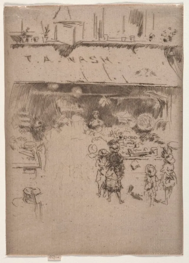 Nash's Fruit Shop, by James McNeill Whistler, 1887