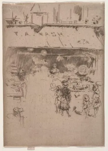 Nash's Fruit Shop, by James McNeill Whistler