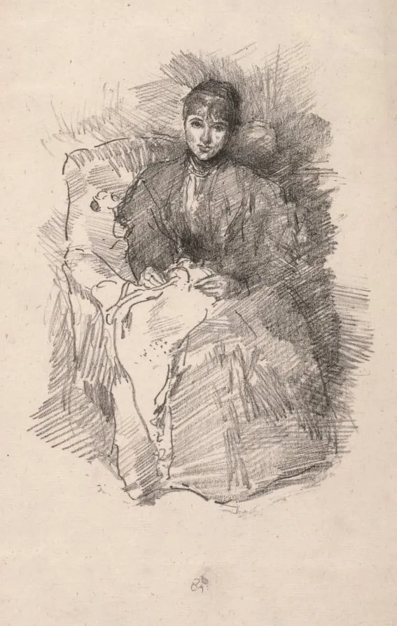 Needlework, by James McNeill Whistler, 1896