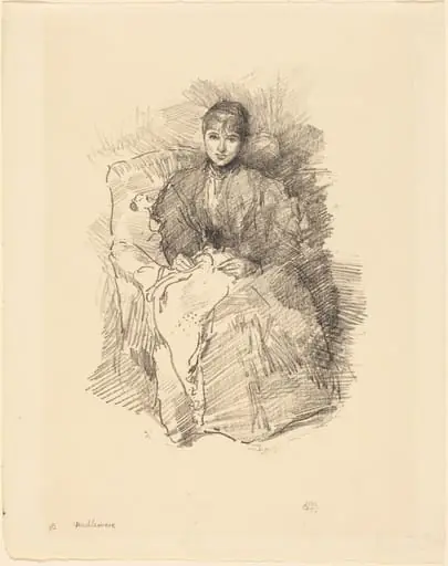 Needlework, by James McNeill Whistler