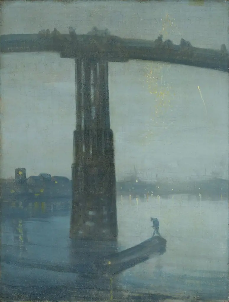 Nocturne: Blue and Gold – Old Battersea Bridge, by James McNeill Whistler
