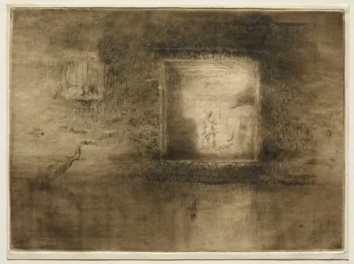 Nocturne: Furnace, by James McNeill Whistler