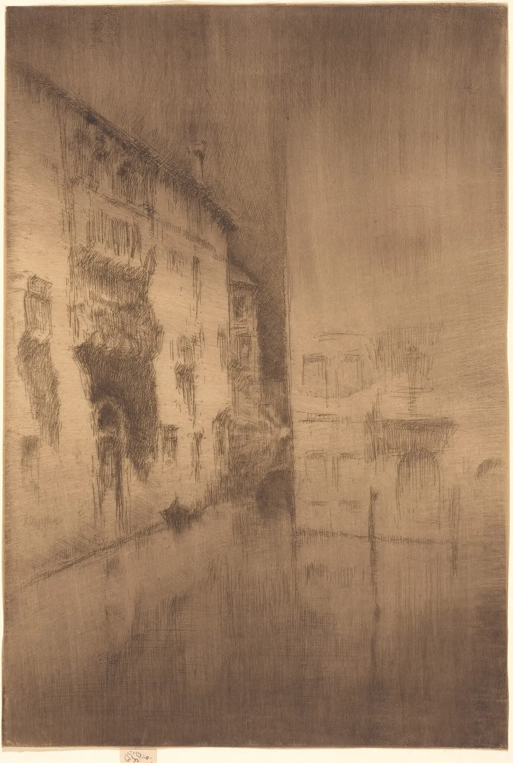 Nocturne: Palaces, by James McNeill Whistler, ink, 1880