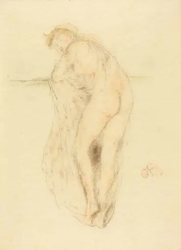 Nude Model, Back View, by James McNeill Whistler
