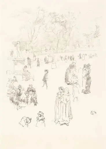 Nursemaids: "Les Bonnes du Luxembourg", by James McNeill Whistler