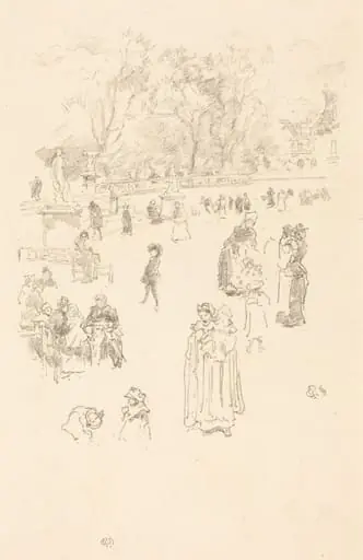 Nursemaids: "Les Bonnes du Luxembourg", by James McNeill Whistler