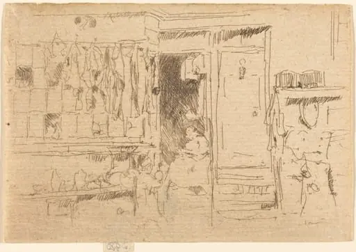 Old-Clothes Shop, No.I, by James McNeill Whistler