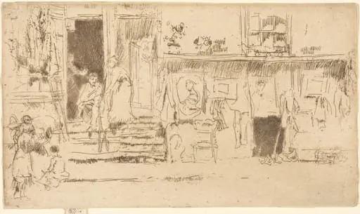 Old-Clothes Shop, No.II, by James McNeill Whistler
