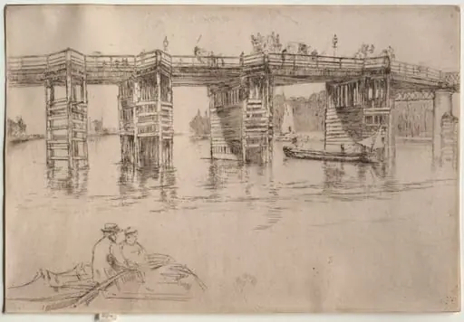 Old Putney Bridge, by James McNeill Whistler