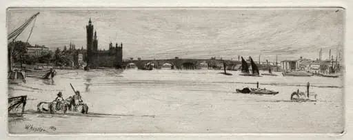 Old Westminster Bridge, by James McNeill Whistler