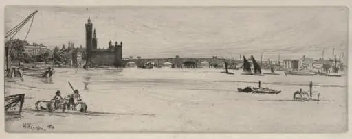 Old Westminster Bridge, by James McNeill Whistler