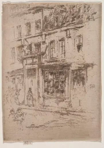 Petite Rue au Beurre, Brussels, by James McNeill Whistler