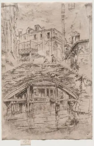 Ponte del Piovan, by James McNeill Whistler