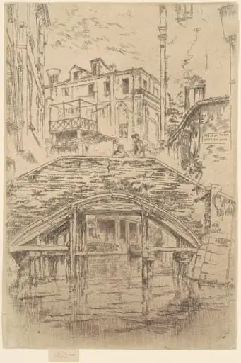 Ponte del Piovan, by James McNeill Whistler