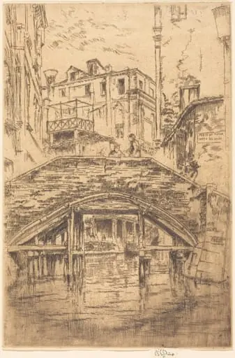 Ponte del Piovan, by James McNeill Whistler