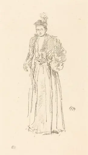 Portrait Study: Miss Charlotte R. Williams, by James McNeill Whistler