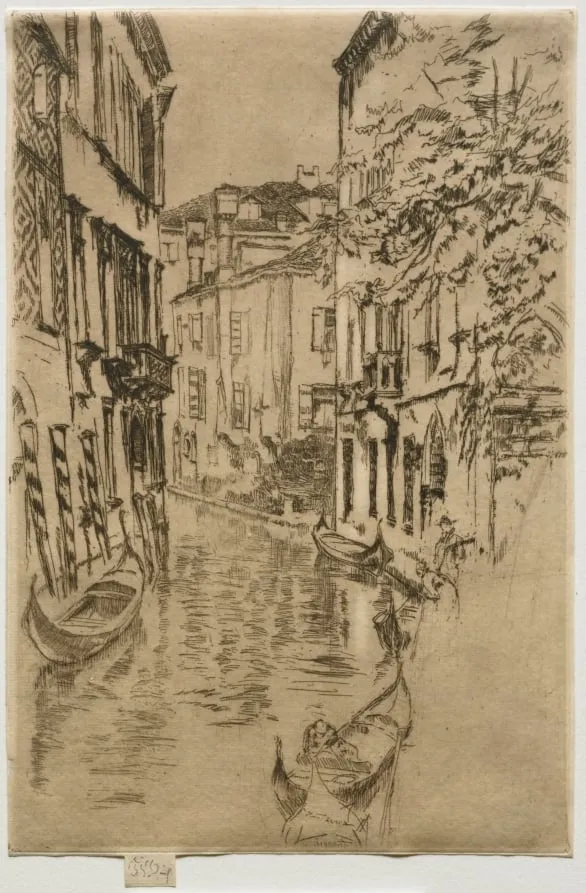 Quiet Canal, by James McNeill Whistler, 1880