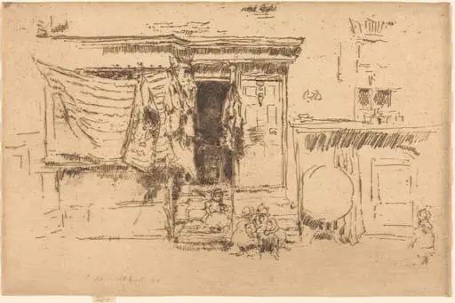 Rag-Shop, Milman's Row, by James McNeill Whistler