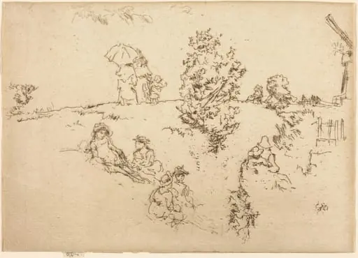 Ramparts, Sandwich, by James McNeill Whistler