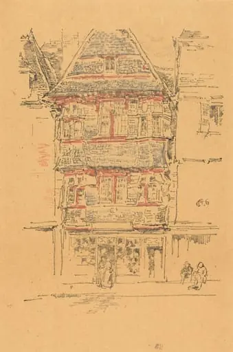 Red House, Paimpol, by James McNeill Whistler