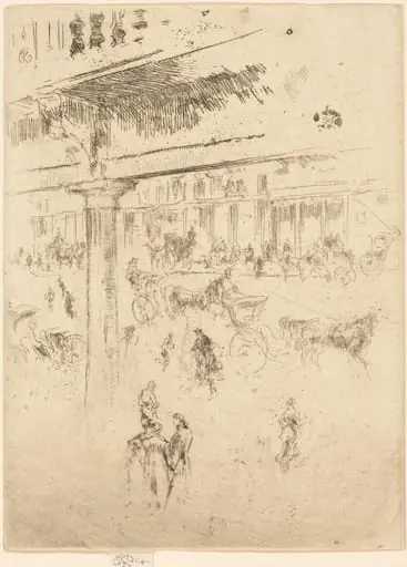 Regent's Quadrant, by James McNeill Whistler