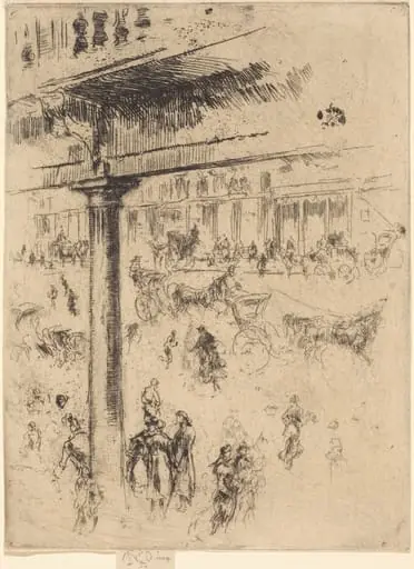 Regent's Quadrant, by James McNeill Whistler