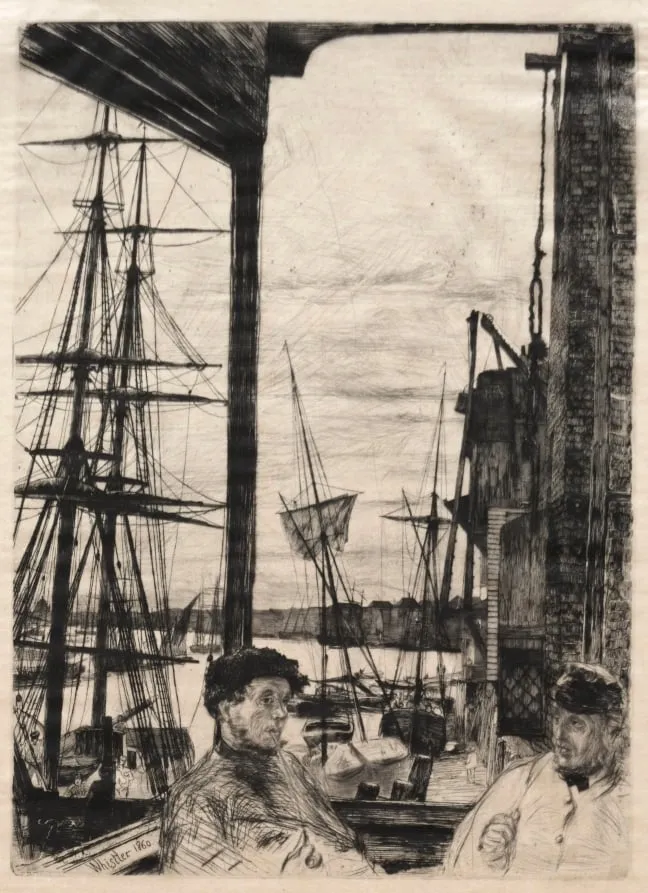 Rotherhithe, by James McNeill Whistler, 1860