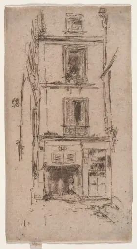 Rue des Bons Enfants, Tours, by James McNeill Whistler