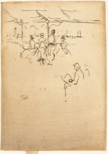 Ryde Pier, by James McNeill Whistler