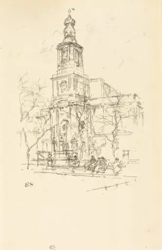 Saint Anne's, Soho, by James McNeill Whistler