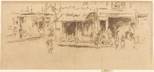 Saint James's Place, Hounsditch, by James McNeill Whistler