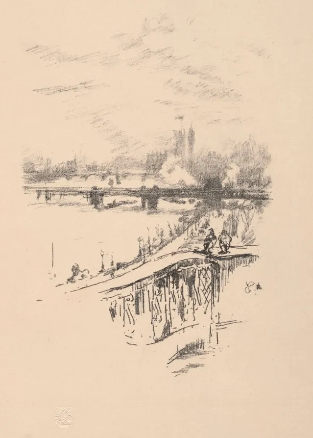 Savoy Pigeons, by James McNeill Whistler, 1896