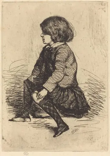 Seymour, Seated, by James McNeill Whistler