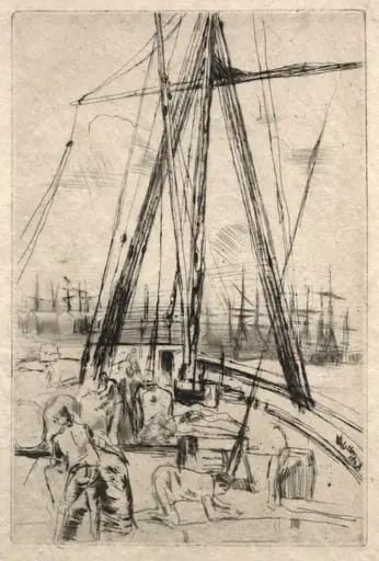 Shipping at Liverpool, by James McNeill Whistler
