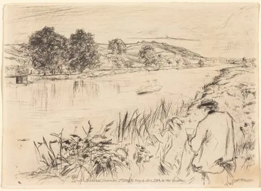 Sketching, No. 1, by James McNeill Whistler