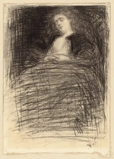 Sleeping Woman, by James McNeill Whistler