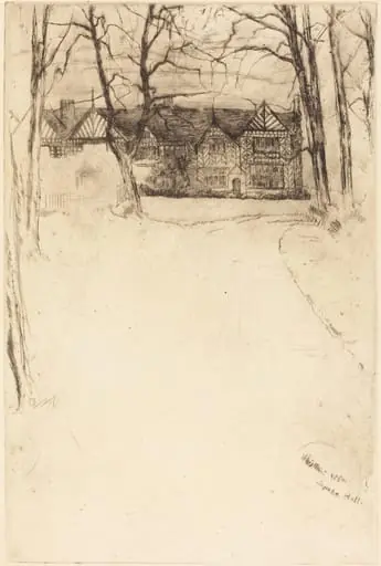 Speke Hall, No.1, by James McNeill Whistler