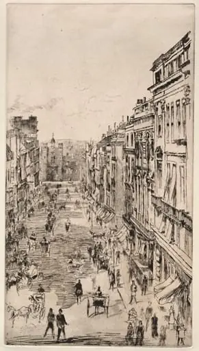 St. James Street, by James McNeill Whistler