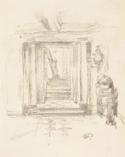Staircase, by James McNeill Whistler