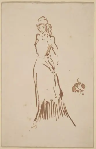 Standing Female Figure, by James McNeill Whistler