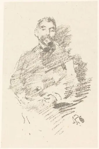 Stéphane Mallarmé, by James McNeill Whistler
