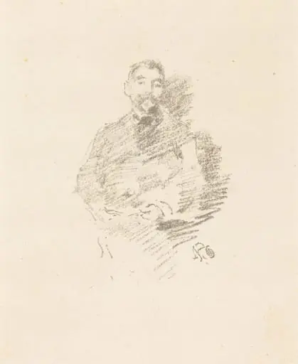 Stéphane Mallarmé, by James McNeill Whistler