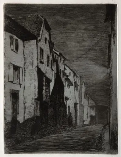 Street at Saverne, by James McNeill Whistler