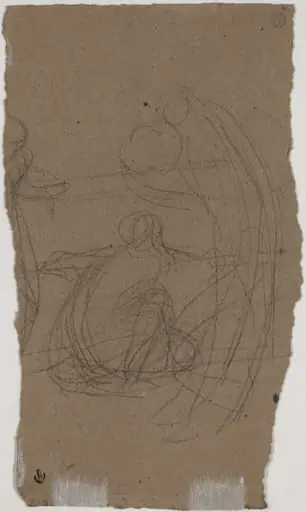 Study for "Variations in Blue and Green" [verso], by James McNeill Whistler